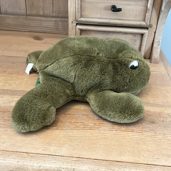 Frog Hand Puppet Plush Vintage Green Preschool Teacher Imaginative Play - Picture 6 of 8